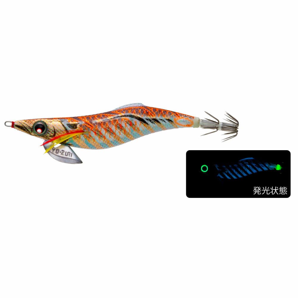 Yo-Zuri Aori-Q Fin Ace 3.5 A1748-BLBW Blue Glow Gold Brown