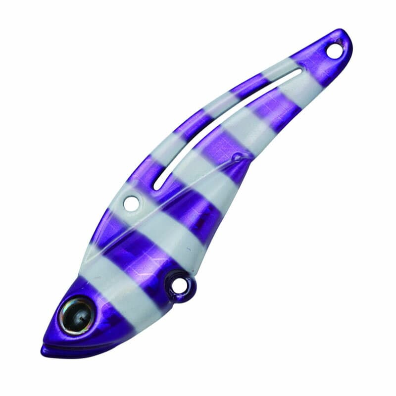 Jackson Seabass Lure Teppan Vibrator 26g PUZ Purple Zebra Glow