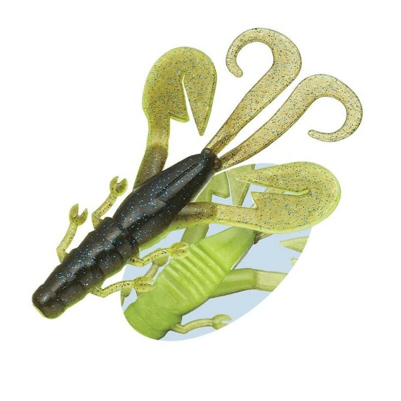 Evergreen Worm Double Motion 3.6inch #122 Green Pumpkin BL/Chart