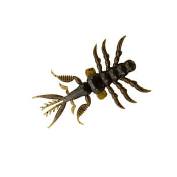 Bait Breath Skeleton Shrimp SSP 2.7 inch #162 Mud G Pumpkin × Blue