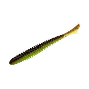 Bait Breath Fishtail Ringer 3.5 inch #931 Green Pumpkin / Chartreuse