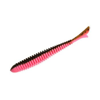 Bait Breath Fishtail Ringer 3.5 inch #937 Green Pumpkin × Pink (Two-tone)