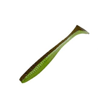 Bait Breath Egg Tail Shad 3.4 inch #931 Grilled Pine × Chartreuse