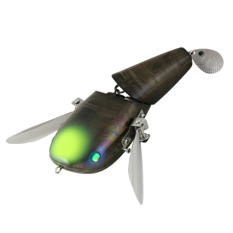 Deps Bass Lure NZ Crawler #10 Smoke Black