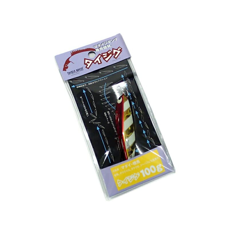 タックルハウス(TACKLE HOUSE) タイジグ 120g RF-3 レッド×ゼブラグロー TJ120