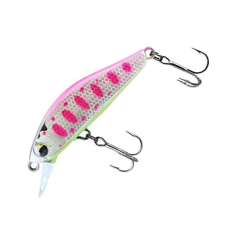 Daiwa Silver Creek Minnow Slow Fall Custom SS 40mm Pink Yamame Chartreuse Belly