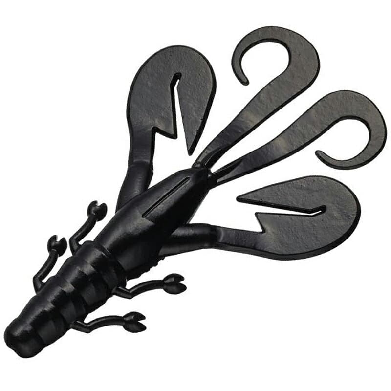 Evergreen Worm Double Motion 3.6inch #58 Solid Black