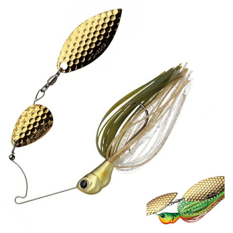 Evergreen Spinnerbait MoDO D Zone TG 1/2oz Tandem Willow #06 Hot Tiger