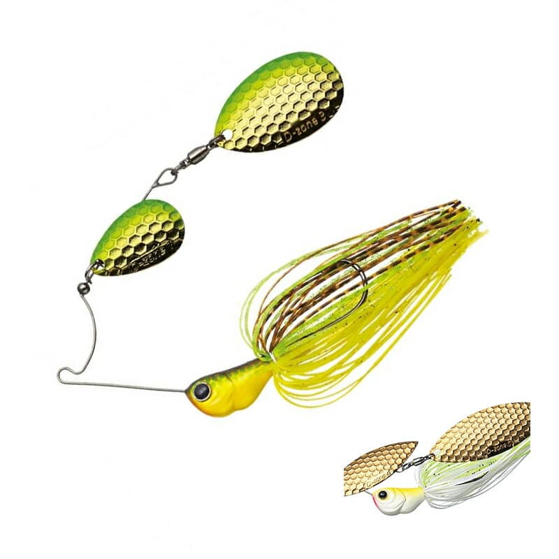 Evergreen Spinnerbait MoDO D Zone 3/8oz Double Indiana #14 White Chart G