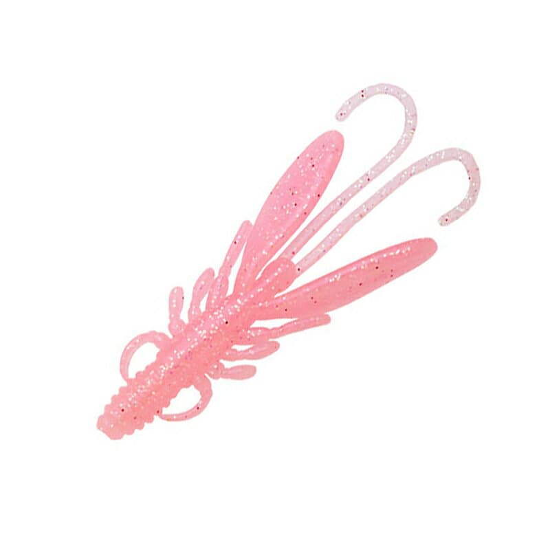 Ecogear Worm Bug Ants 4inch #524 Hokuriku Clear Pink Glow Holo (luminous)