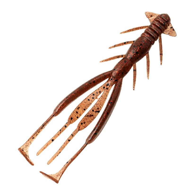Jackall Worm Bleeker Jimmy Shrimp 3.8inch Shrimp Miso Red Flake