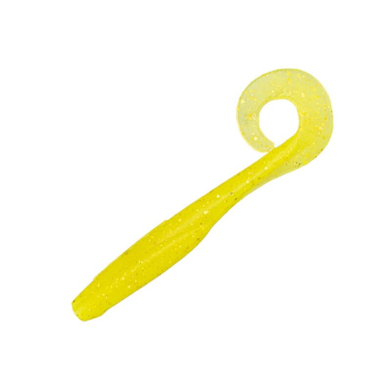 Jackall Worm Sabull Sensy Curly 4.0inch Chart Gold