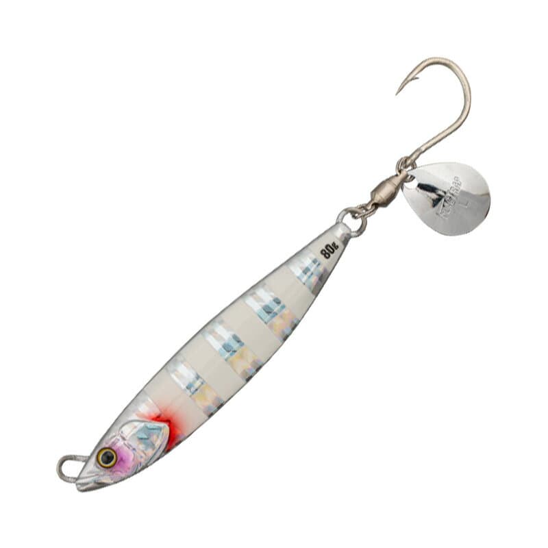 Jackall Flag Trap Blade 40g Glow Stripe / Border Holo
