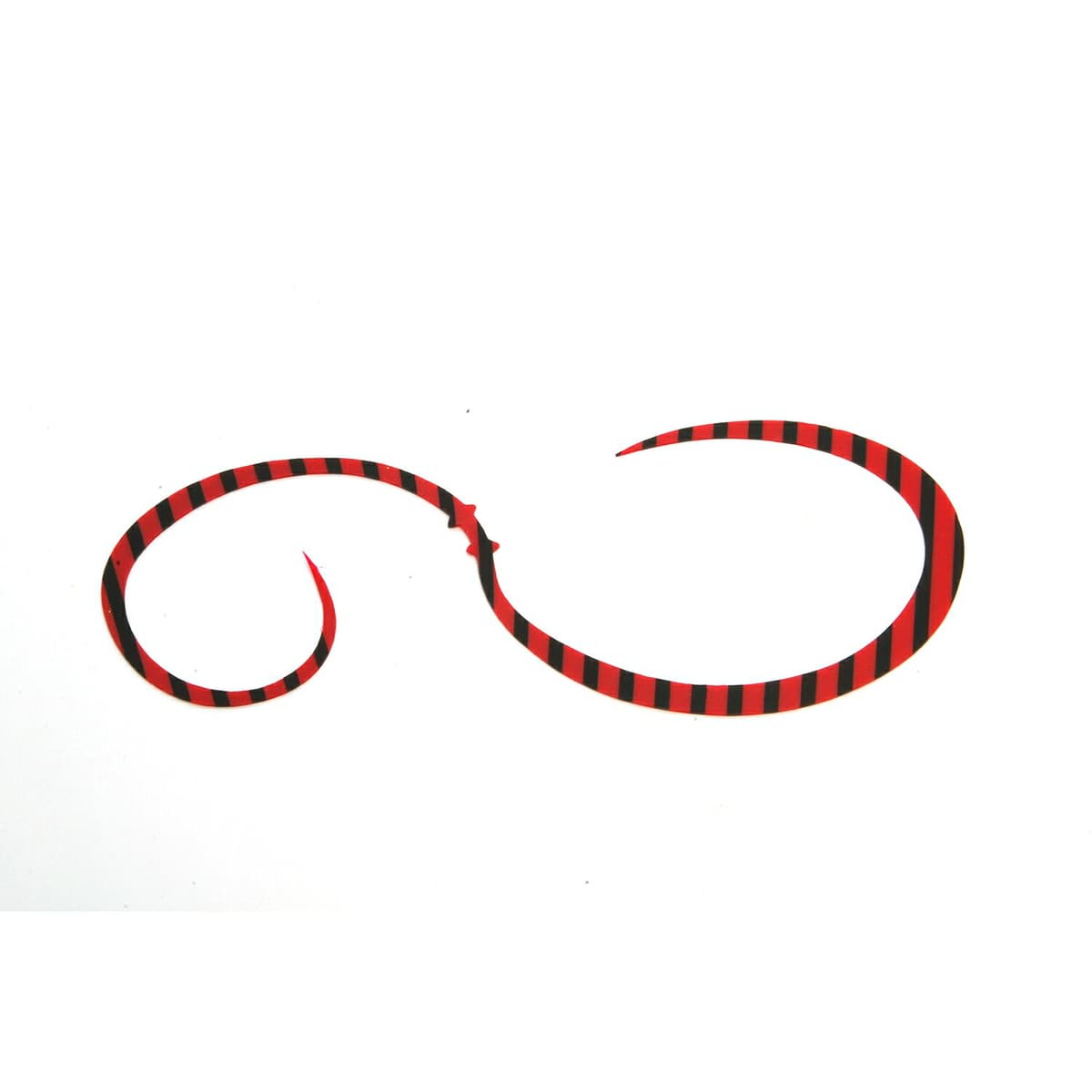 Rise Japan Namidama Necktie Chōdoyo Curly NC10 Red Black Zebra