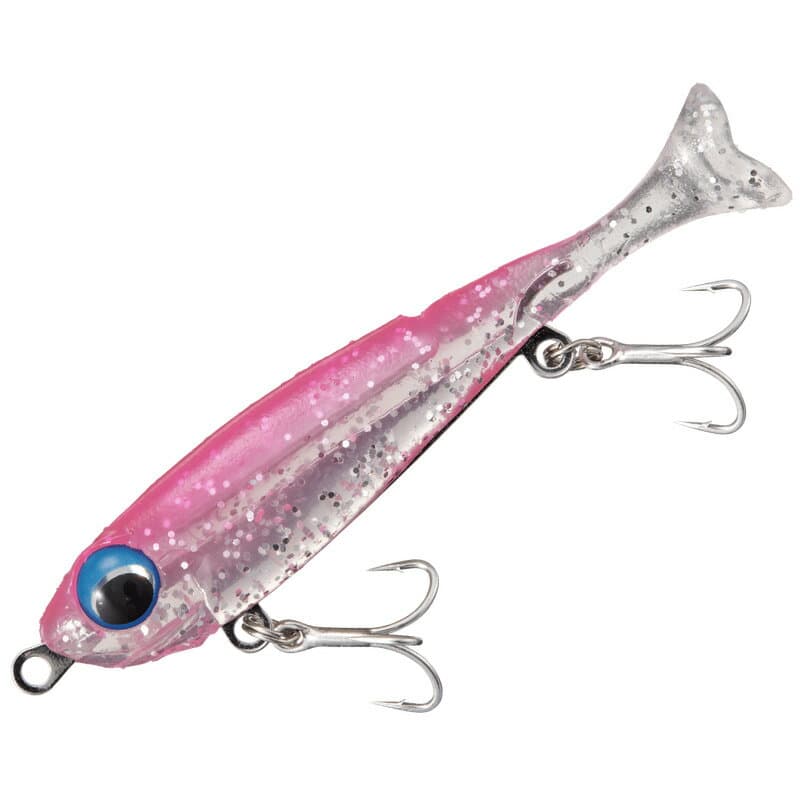 Major Craft Rock Lively Still Shad 60mm #7 Clear Pink Back