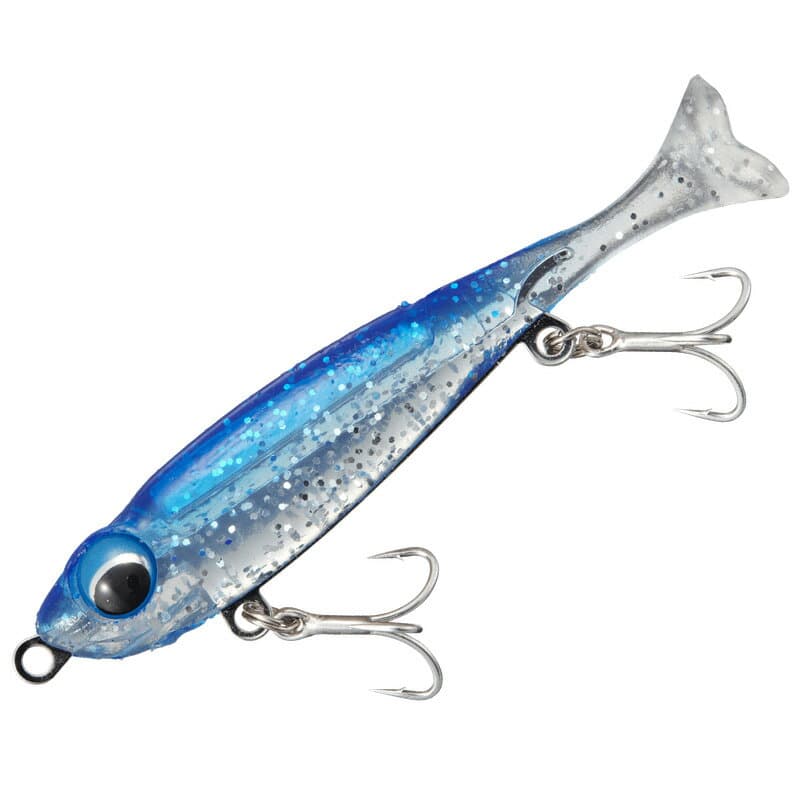 Major Craft Rockriver Still Shad 60mm #8 Clear Blue Back