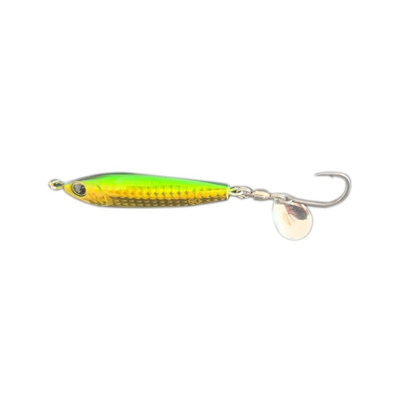 Zeake Fat Sardine Blade UV 60g FSB208 Green Gold Glow UV
