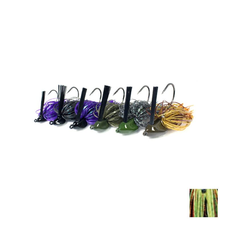 Deps Flat Back Jig 3/8oz #22 Hot Tiger