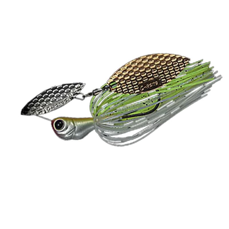 Evergreen Spinnerbait MoDO D Zone 3/8oz Double Willow #29 White Chart SG