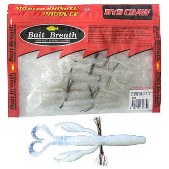 Bait Breath Vise Claw 3.5 inch #157B White Pearl