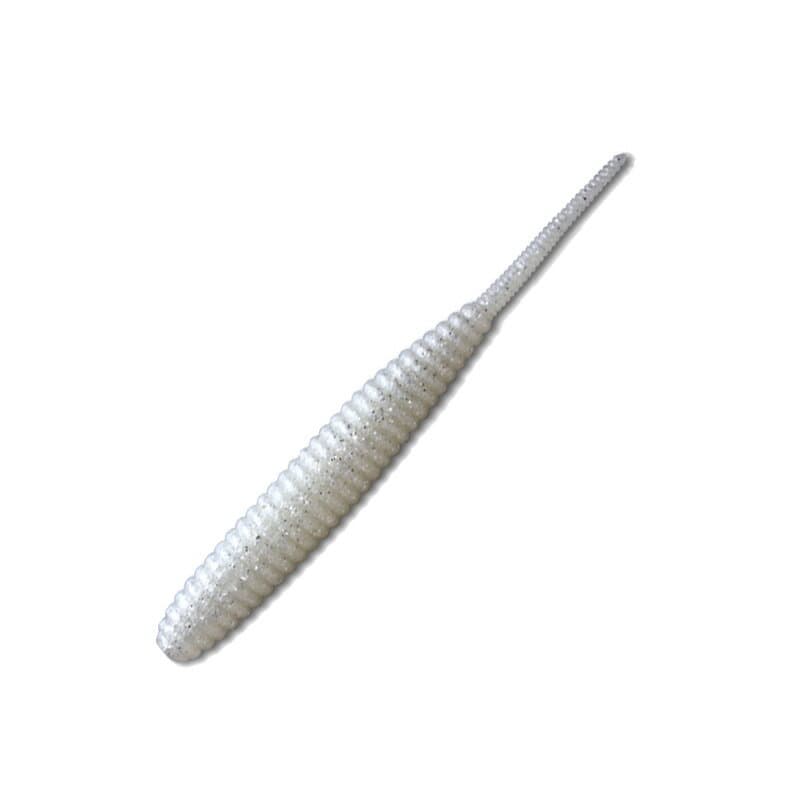 Deps Worm Death Adder 4inch #09 Pearl White/Silver Flake
