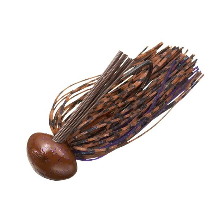 Evergreen Rubber Jig Reaction Football 3/4oz #104 Brown Purple