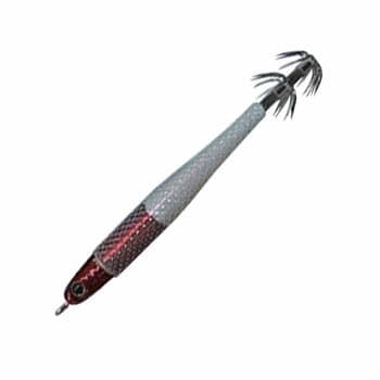 Active Slow Fall Squid Jig 12 Red/White 11092