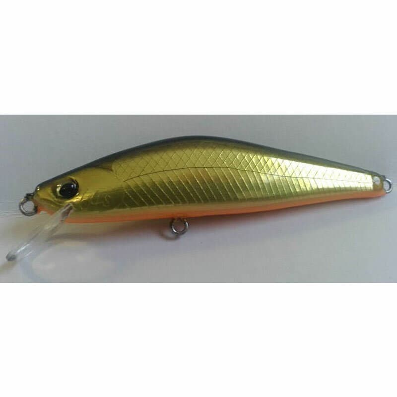 ランブルベイト ハオリ ウッドミノー S 64mm 黒金オレンジベリー