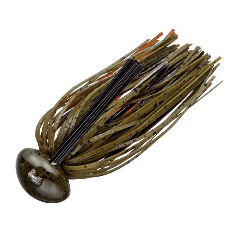 Evergreen Rubber Jig Reaction Football 1/2oz #138 Green Pumpkin Brown Claw