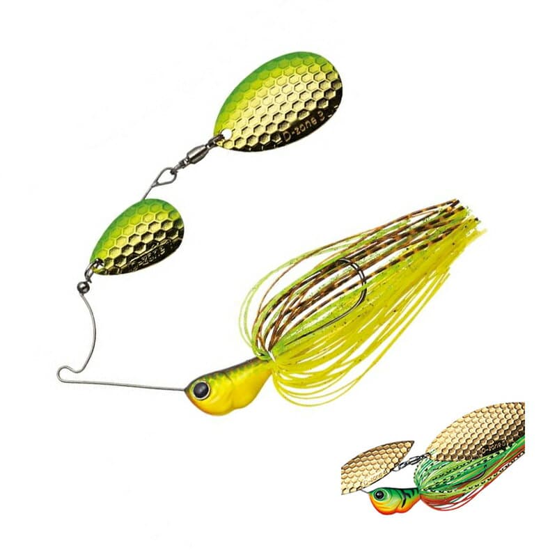 Evergreen Spinnerbait MoDO D Zone 3/8oz Double Indiana #06 Hot Tiger