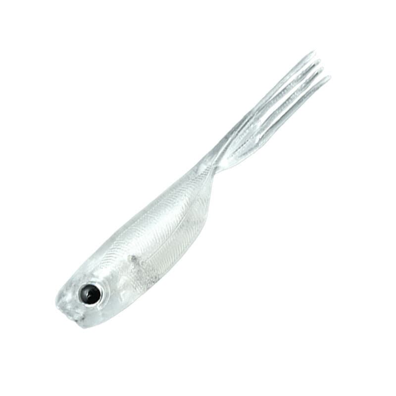 Jackall Worm Elise 1.5 inch Clear Core Pearl