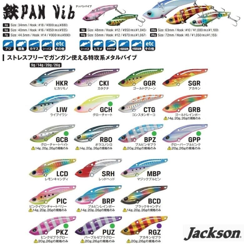 Jackson Tetsupan Vibe 20g