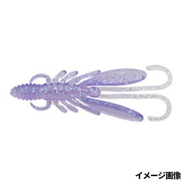 Ecogear Worm Bug Ants 4inch #345 Hokuriku UV Purple Holo
