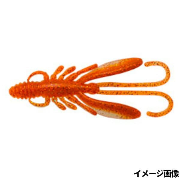 Ecogear Worm Bug Ants 4inch #384 Hot Orange Flash