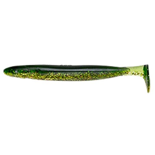 Ecogear Power Shad 4 inch 413 Glossy Green Gold