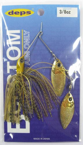 Deps Spinnerbait B Custom 3/8oz Double Willow #06 Kurokin