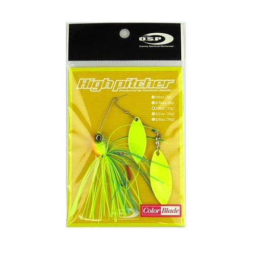OSP Spinnerbait High Pitcher 3/8oz Double Willow S56 C.B. Chart Blue Back