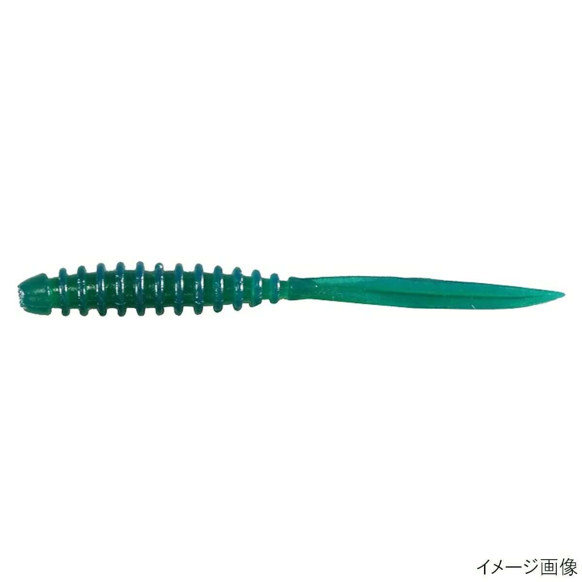 Jackall Worm Peke Ring 2.5inch Stealth Green