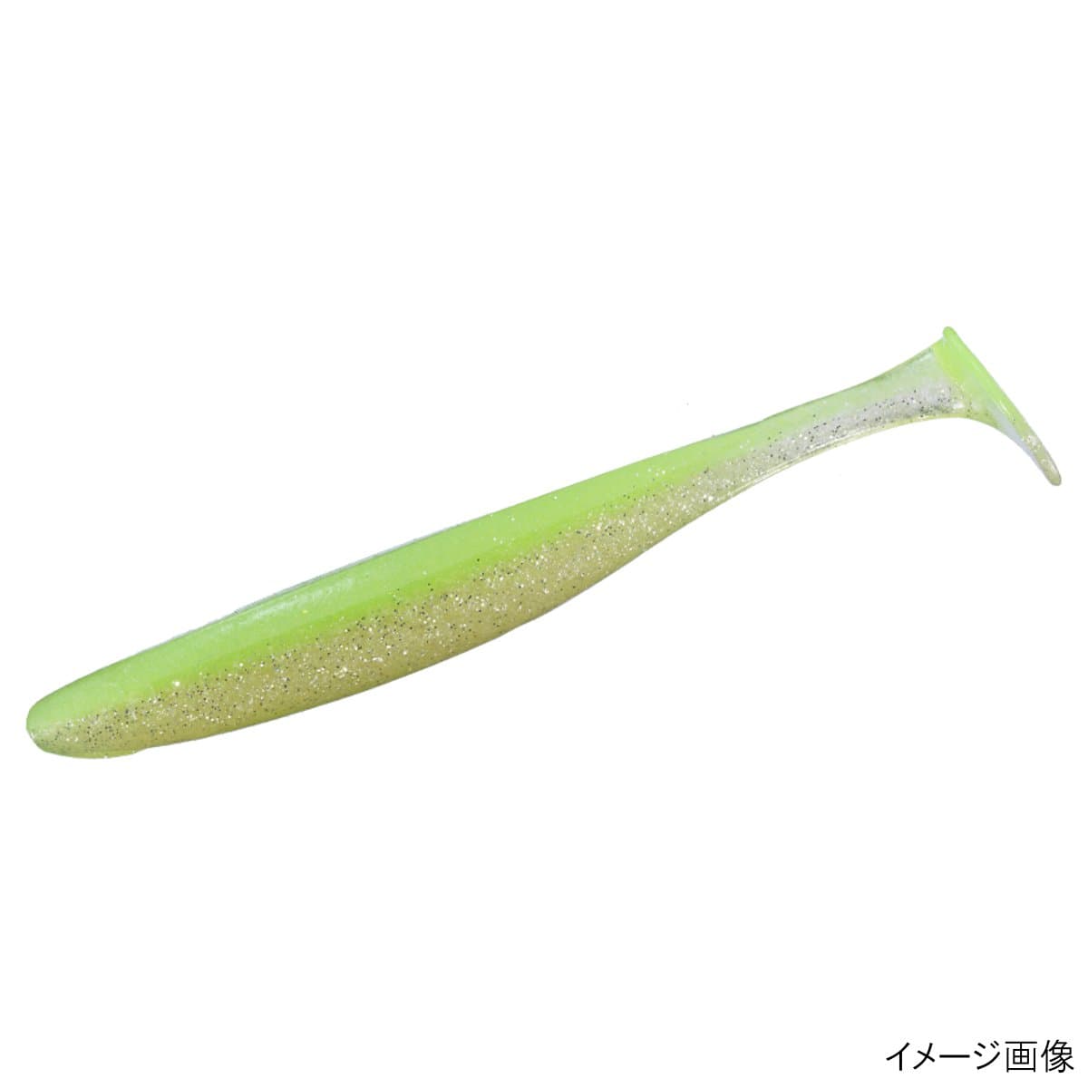 O.S.P Worm DoLive Shad 4.5inch Lime Chart Back Shiner