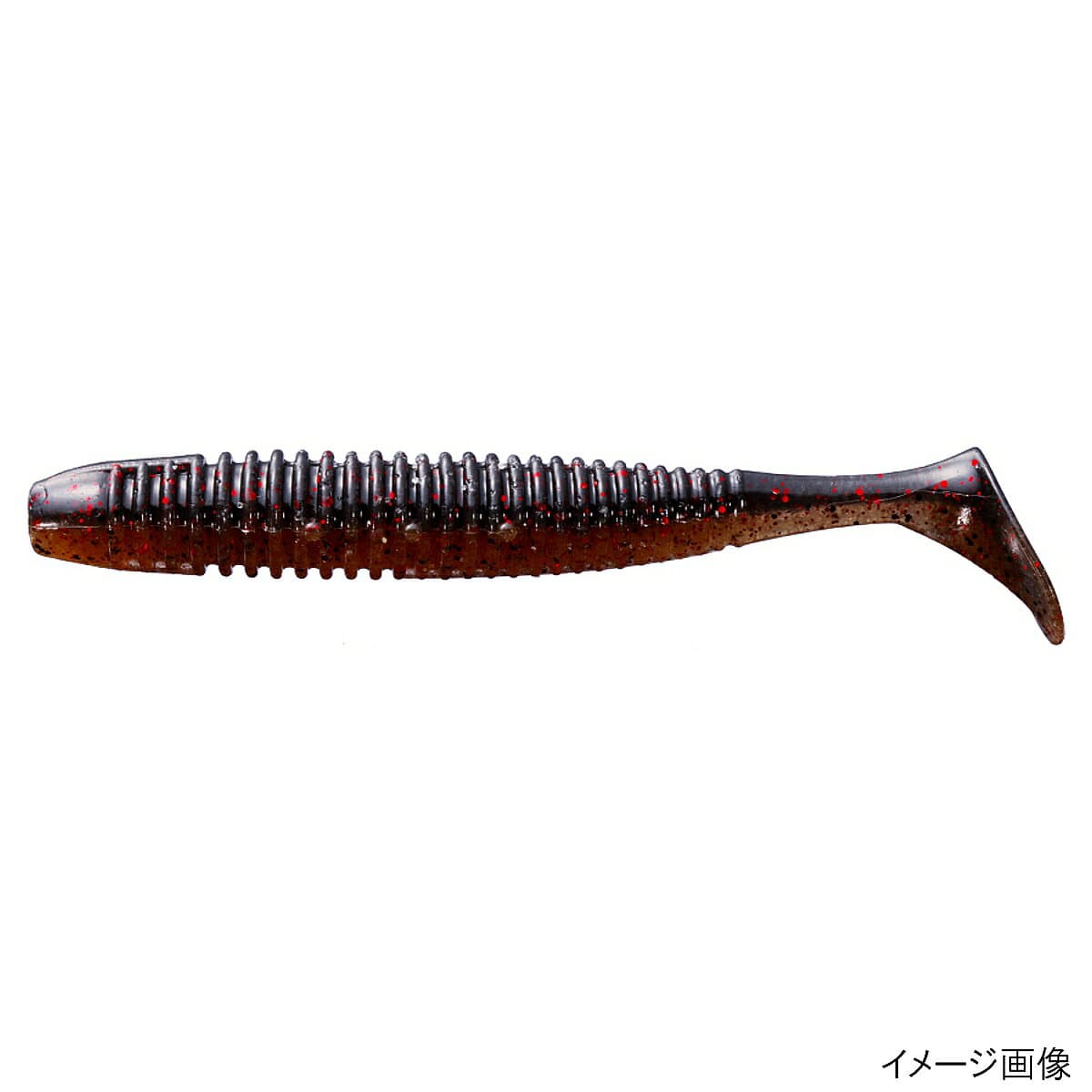 O.S.P Worm HP Shadtail 2.5inch TW146 Shrimp miso Black