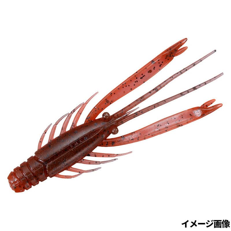 Daiwa Worm Silver Wolf Urban Shrimp 2.8inch Red Claw