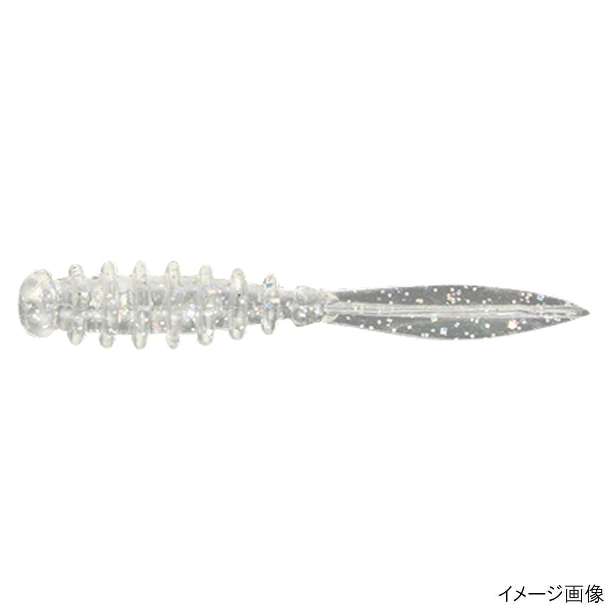 Jackall Worm Peke Ring 2.0inch Clear Holo Flake