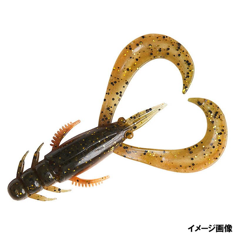 Daiwa Worm Silver Wolf Urban Crawler 2.5inch Green Pumpkin Orange