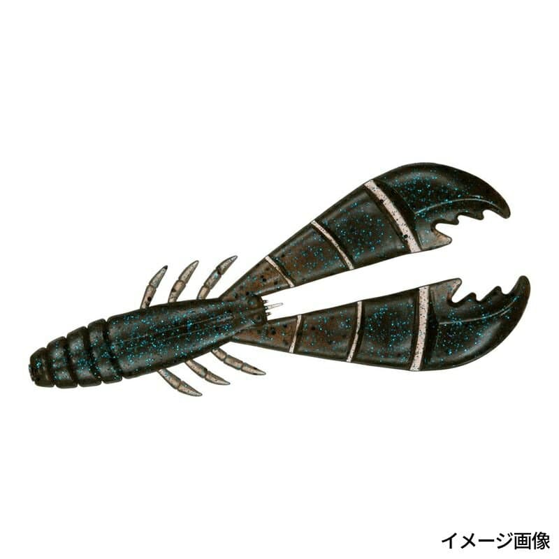Daiwa Steez Bank Hacker Craw 3.9 inch Dark Cinnamon Blue Flake