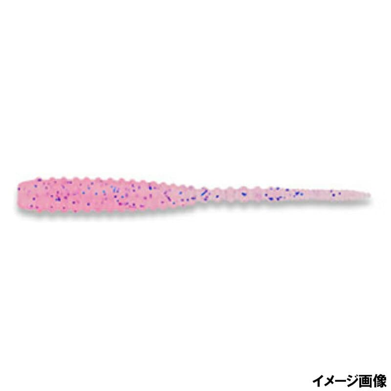 Ecogear Worm Aji Shokunin Aji Must 2.4inch #292 Clear Pink Glow (luminous) Blue Flk