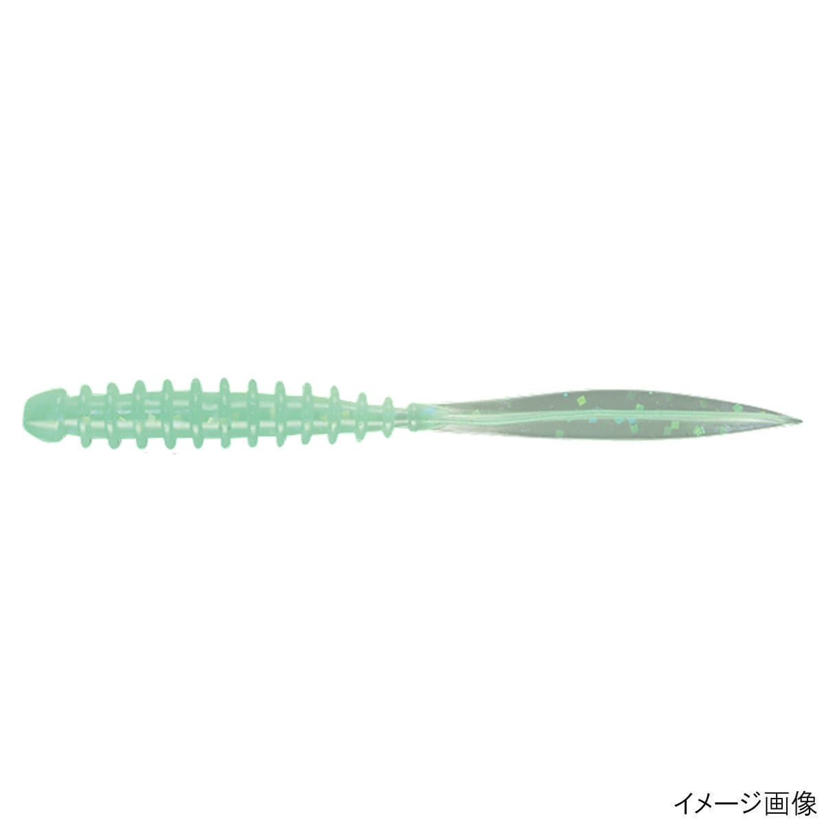 Jackall Worm Peke Ring 2.5inch Prism Lime