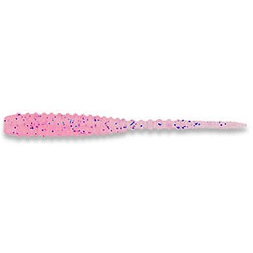 Ecogear Worm Aji Shokunin Aji Must 1.6inch #292 Clear Pink Glow (luminous) Blue Flk