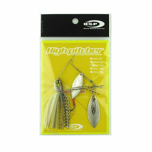 OSP Spinnerbait High Pitcher 3/8oz Double Willow ST17 Spark Ice Shad
