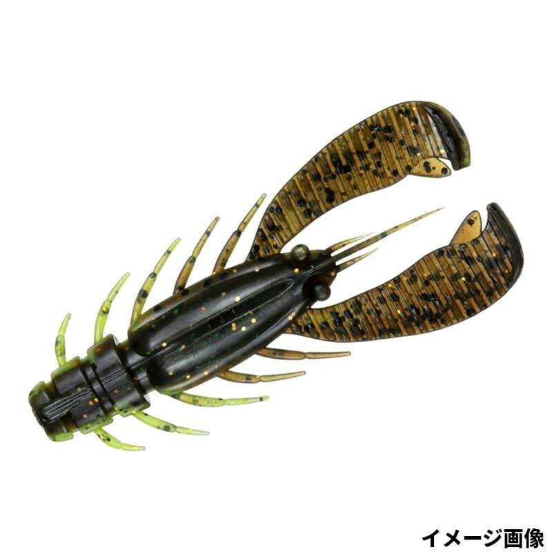 Daiwa Silver Wolf Urban Twister 2.5 inch Green Pumpkin Chartreuse