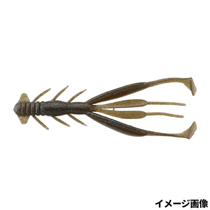 Jackall Jimmy Shrimp 3.8 Dark Giant Shrimp / Blue Flake